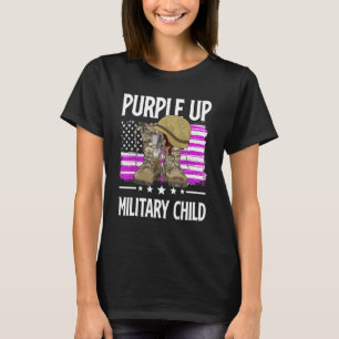 T-shirt Avril Purple Up Mois Of Military Child Boots Amer