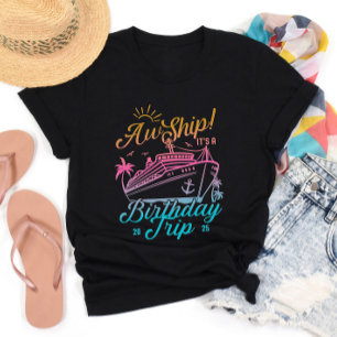T-shirt Aw Bateau Personnalisé Anniversaire Croisière Grou