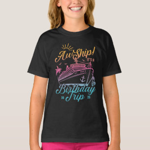 T-shirt Aw Bateau Personnalisé Anniversaire Croisière Grou