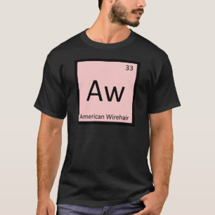 T-shirt Aw - Chat American Wirehair Élément Chimique