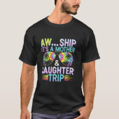 T-shirt Aw Ship Est Mère Fille Voyage Croisière Vacances M (Devant)
