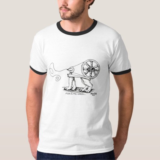 T-shirt awalkingwheel (Devant)