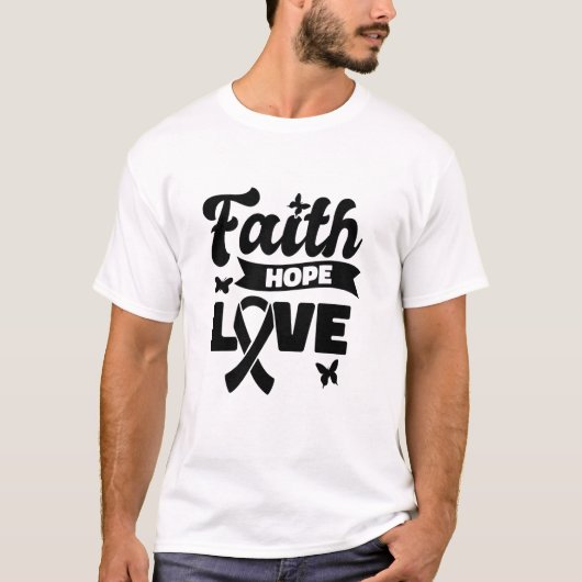 T-shirt Awareness Faith Hope (Devant)