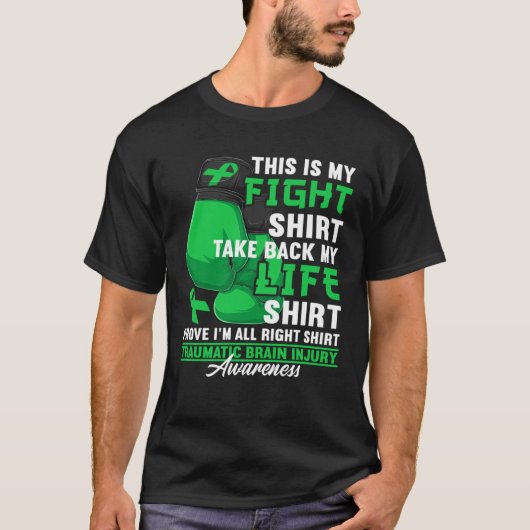 T-shirt Awareness Figh I TBI Traumatic Brain Injury  1 (Devant)