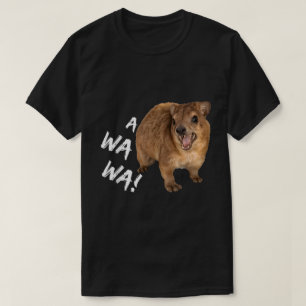 T-shirt Awawa ! Mème Hyrax hurlant en colère