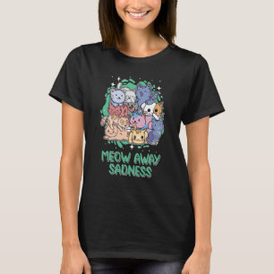T-shirt Away tristesse Chat Citations positives Kitten