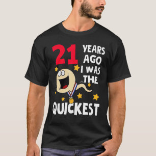 T-shirt Awesome 21ème Anniversaire Il Y A 21 Ans J'Étais L