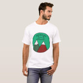 T-shirt Awesome Adventure Await Mountain Design (Devant entier)