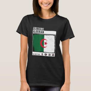 T-shirt Awesome Algérien depuis 1932 90ème anniversaire al