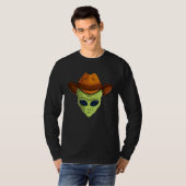 T-shirt Awesome Alien Head Style Hat Humans Aren t Real Cu (Devant entier)