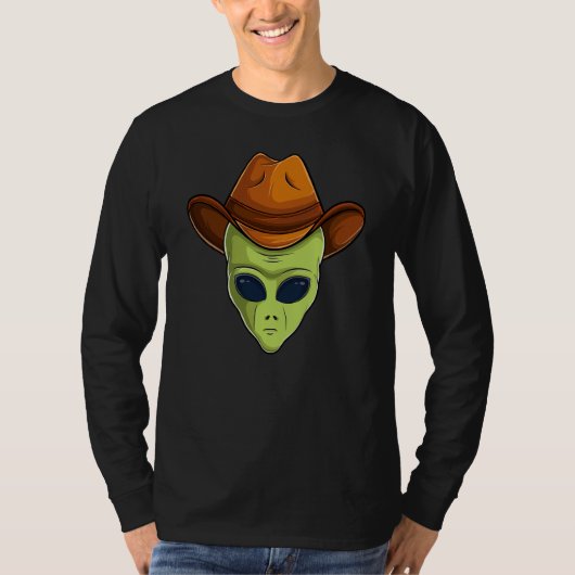 T-shirt Awesome Alien Head Style Hat Humans Aren't Real Cu (Devant)