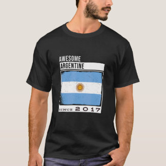 T-shirt Awesome AMIA 2017 Argentine 5th Birthd