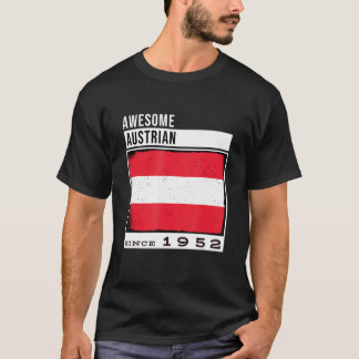 T-shirt Awesome Autrichien depuis 1952 Autriche 70e Birthd