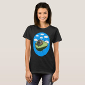 T-shirt Awesome Avocado Plane Flying Avocado (Devant entier)