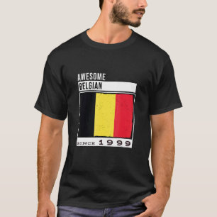 T-shirt Awesome Belge depuis 1999 Belgique 23e anniversair