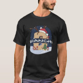 T-shirt Awesome Bianchi Nom w Santa Hat in Xmas Thème Chr (Devant)