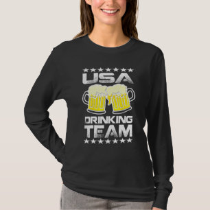 T-shirt Awesome Boire Beer Usa Boire Team Pour Les Mens W