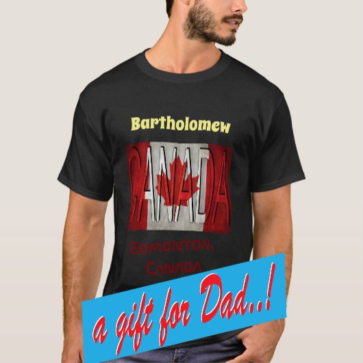 T-shirt Awesome Canada Nom du drapeau