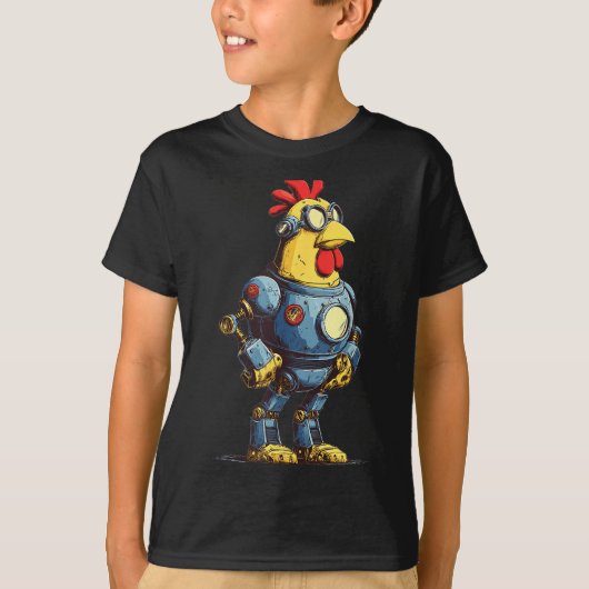 T-shirt Awesome Chicken Robot For Future Animals Lovers (Devant)