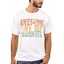 Awesome Comme Ma Fille Retro Funny Pères