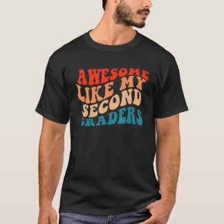 T-shirt Awesome Comme Mon Second Graders Mignonne Classe E