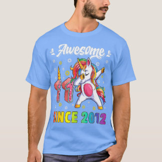 T-shirt Awesome Dabbing Unicorn Anniversaire 11 ans fille