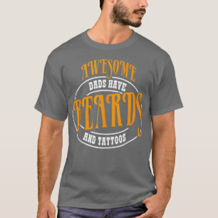 T-shirt Awesome Dads ont des attoos et des ours Fête des p