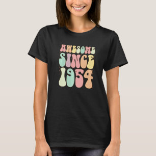 T-shirt Awesome Depuis 1954 Anniversaire 68 Anniversaires