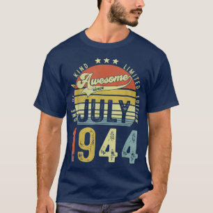 T-shirt Awesome depuis juillet 1944 Vintage 78ème annivers