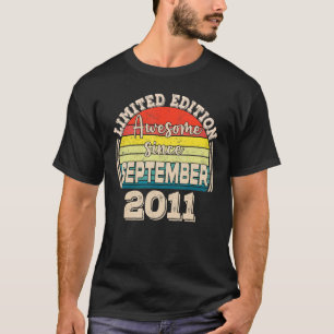 T-shirt Awesome depuis Septembre 2011 Né en Septembre Papa
