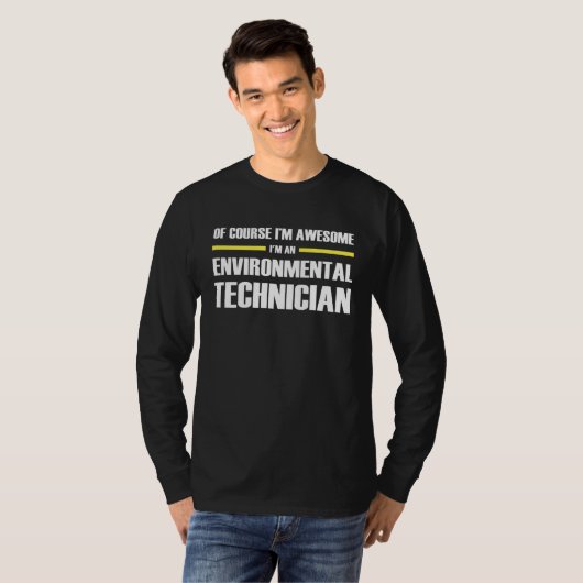 T-shirt Awesome Environmental Technician (Devant entier)