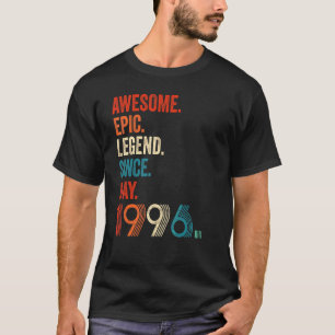 T-shirt Awesome Epic Legend depuis mai 1996 26e anniversai