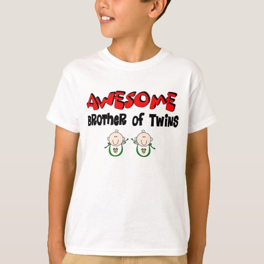 T-shirt AWESOME Frère de TWINS (Devant)