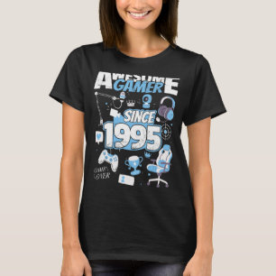 T-shirt Awesome Gamer depuis 1995 Boy Girl Gaming Setup