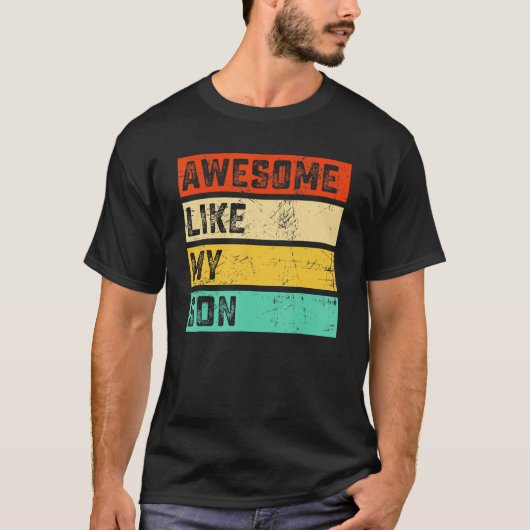 T-shirt Awesome Like My Daughter Father's Day Men Funny (Devant)