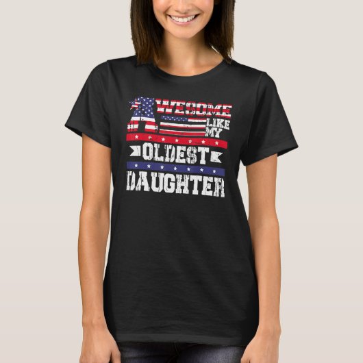 T-shirt Awesome Like My Oldest Daughter Father Mom Dad Jo (Devant)