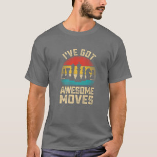 T-shirt Awesome Moves Joueur d'échecs Vintage Retro esthét