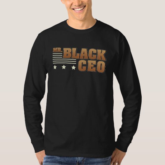 T-shirt Awesome Mr Black CEO For An African American Busin (Devant)