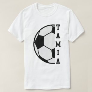 T-shirt Awesome Nom Personnalisé Soccer Ball Sports