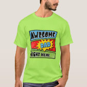 T-shirt Awesome Papa (Devant)