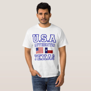 T-shirt Awesome Patriotique Authentic Texas