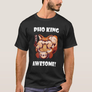 T-shirt Awesome Pho Fox Pho Bowl Soupe vietnamienne aux no