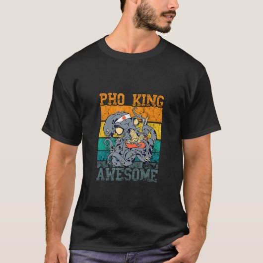 T-shirt Awesome Pho Octopus Pho Soup Pho Bowl nouille asia (Devant)