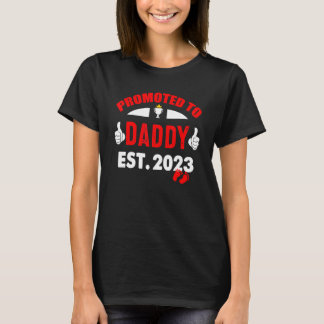 T-shirt Awesome Promoted To Daddy 2023   Pregnancy Announc