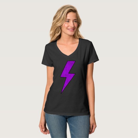 T-shirt Awesome Retro Distressed Front & Back PURPLE Light (Devant entier)