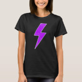 T-shirt Awesome Retro Front & Back PURPLE & WHITE Lightnin (Devant)