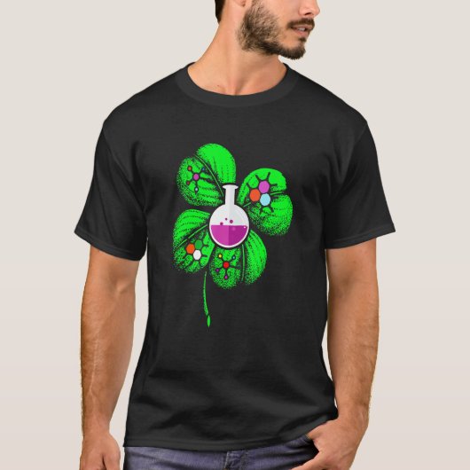 T-shirt Awesome Saint Patrick S Day Chimie Shamrock Casque (Devant)