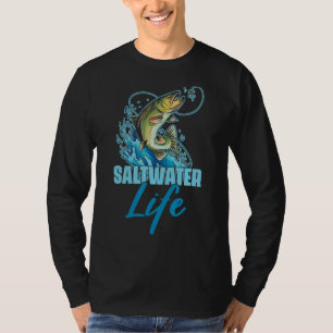 T-shirt Awesome Saltwater Life Pêcheur Pêche Poisson