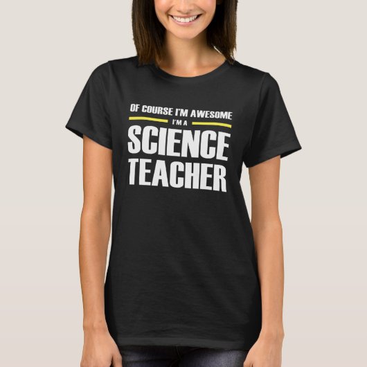 T-shirt Awesome Science Teacher (Devant)