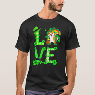 T-shirt Awesome Shiba Inu Saint Patrick's Day Chien Papa M